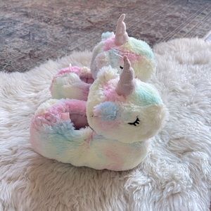 Toddler Unicorn Rainbow Slippers